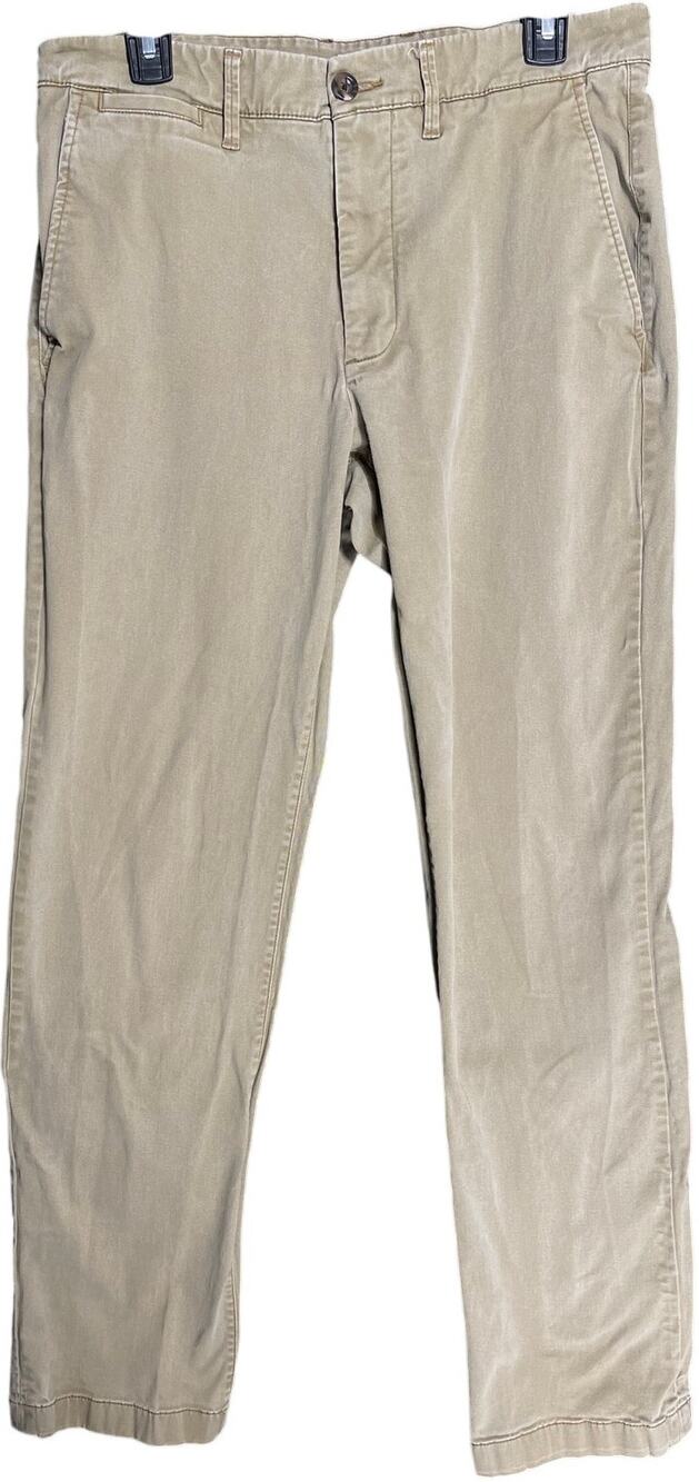Goodfellow Chino Pants Mens Size 32 Tan Brown Minimalist Preppy Cotton Business